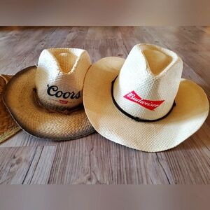 🍺🤠🐎Budweiser Straw Cowboy Hat🐎🤠
